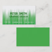 Groen en wit Visitekaartje (Voorkant / Achterkant)