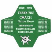 Groen en Wit, Voetbal coach Gifts Dank je, (Enkel)