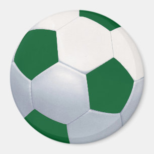 Groen en wit Voetbal Magnet