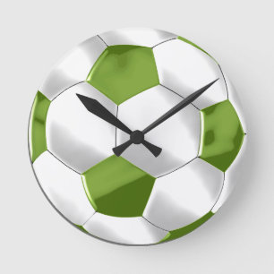 Groen en wit Voetbal Ronde Klok
