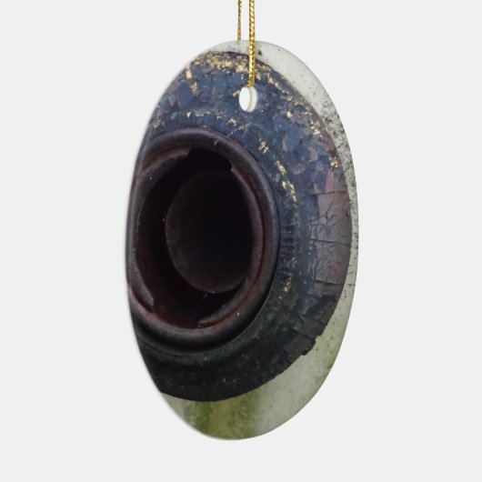 groen en wit vrachtwagengas keramisch ornament (Rechts)