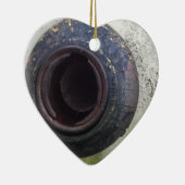 groen en wit  vrachtwagengas keramisch ornament (Rechts)