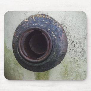 groen en wit  vrachtwagengas muismat