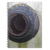 groen en wit  vrachtwagengas notitieboek (Voorkant)