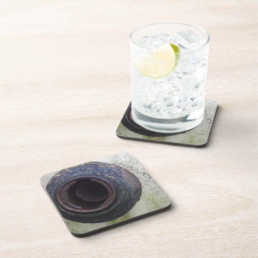 groen en wit  vrachtwagengas onderzetter (Rechterzijde)