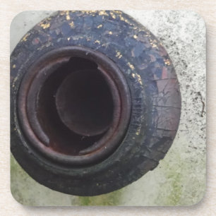 groen en wit  vrachtwagengas onderzetter