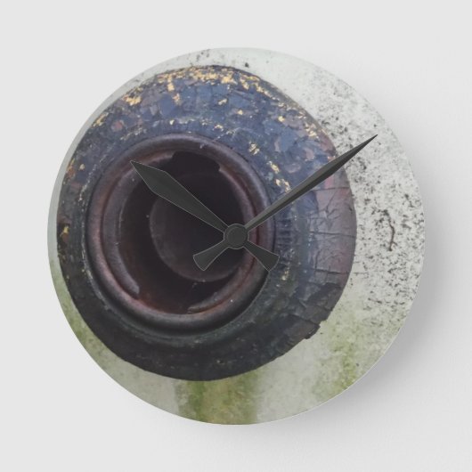 groen en wit  vrachtwagengas ronde klok (Voorkant)