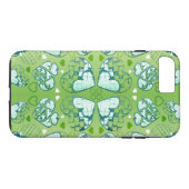 Groen en wit Wimysisch Romantisch Kunstpatroon Case-Mate iPhone Case (Achterkant (Horizontaal))