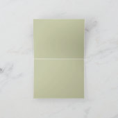 Groen en wit winterbos Bouquet Modern Bedankkaart (Binnen)