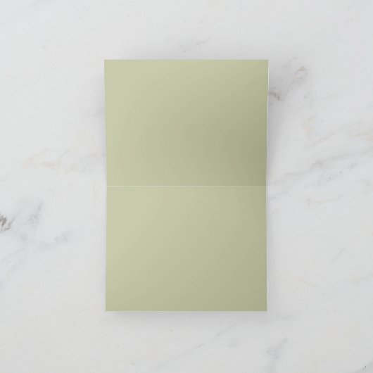 Groen en wit winterbos Bouquet Modern Bedankkaart (Binnen)