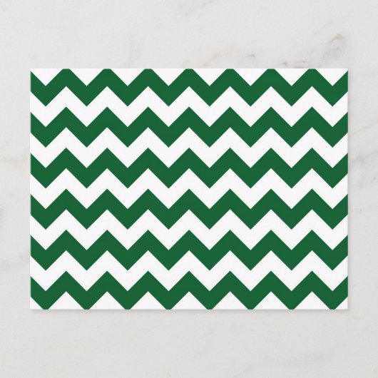 Groen en wit Zigzag Briefkaart (Voorkant)
