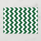 Groen en wit Zigzag Briefkaart (Voorkant)