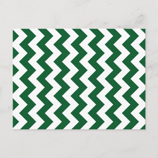 Groen en wit Zigzag Briefkaart (Voorkant)