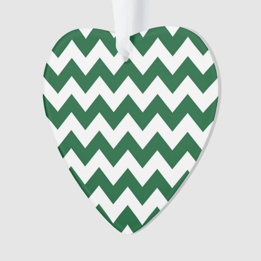 Groen en wit Zigzag Ornament (voorkant)