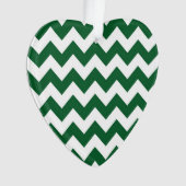 Groen en wit Zigzag Ornament (voorkant)