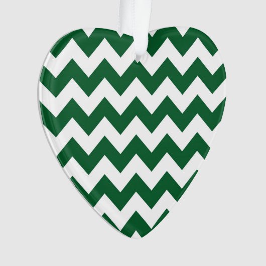 Groen en wit Zigzag Ornament (voorkant)
