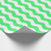 Groen en witgolven met groot licht en opvallend pa cadeaupapier (Hoek)