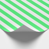 Groen en witstrooppapier voor groot licht cadeaupapier (Hoek)