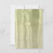 Groen en Witte Hydrangea Bruiloft RSVP Kaartje (Achterkant)