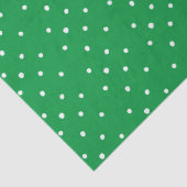 Groen En Witte Stippen Tissuepapier (Detail)