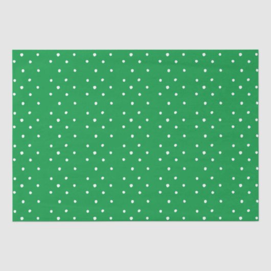 Groen En Witte Stippen Tissuepapier (Voorkant)