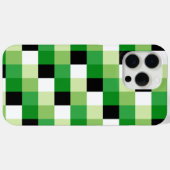 Groen en witte vierkanten Patroon Case-Mate iPhone Case (Achterkant (horizontaal))