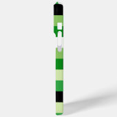 Groen en witte vierkanten Patroon Case-Mate iPhone Case (Achterkant / Links)