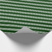 Groen en wittestrepes ompakken papier (Hoek)