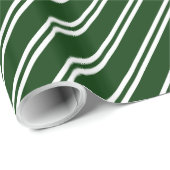 Groen en wittestrepes ompakken papier (Rol Hoek)