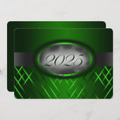 Groen en zilver 2025 kaart (Voorkant / Achterkant)