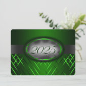 Groen en zilver 2025 kaart (Staand voorkant)