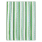 Groen en zilver Glitter Stripes Patroon Tafelkleed (Voorkant)