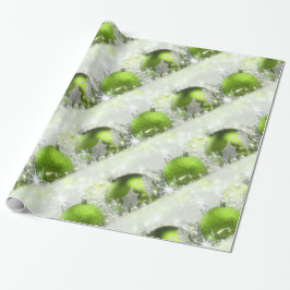 Groen en zilver kerstpapier cadeaupapier