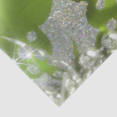 Groen en Zilver Kerstpapier Tissuepapier (Detail)
