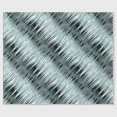 Groen en Zilver Metallic Effect Cadeaupapier (Vlak)