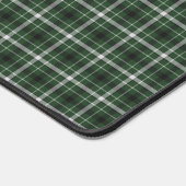 Groen en Zilver Plaid Bureaumat (Hoek)