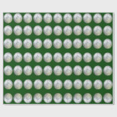 Groen en zilverpapier cadeaupapier (Vlak)