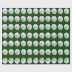 Groen en zilverpapier cadeaupapier