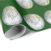 Groen en zilverpapier cadeaupapier (Rol Hoek)