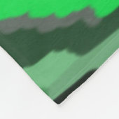 Groen en zwart Abstract Fleece Deken (Hoek)