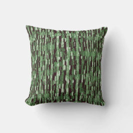 Groen en Zwart Abstract patroon op een Pillow Kussen