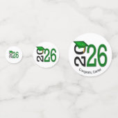 Groen en Zwart Afstuderen 2026  Confetti (Voorkanten)