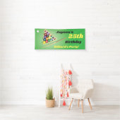 Groen en Zwart Biljart Pool Feestje  Spandoek (Insitu)