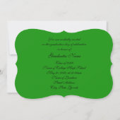 Groen en Zwart Bloemen Pet 2025 Kaart (Achterkant)