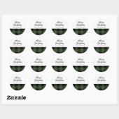 Groen en Zwart Buffel Check, Kerst sticker (Vel)