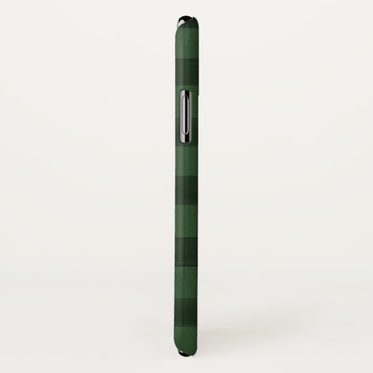 Groen en zwart buffelpatroon Case-Mate iPhone case (Achterkant / rechts)