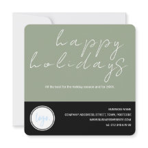 GROEN EN ZWART BUSINESS LOGO KLANT HAPPY HCARD