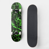 Groen en zwart (compleet met vrachtwagens en wiele persoonlijk skateboard (Voorkant)