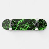Groen en zwart (compleet met vrachtwagens en wiele persoonlijk skateboard (Horizontaal)