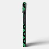 Groen en zwart diamant patroon Case-Mate iPhone c Case (Achterkant / Links)